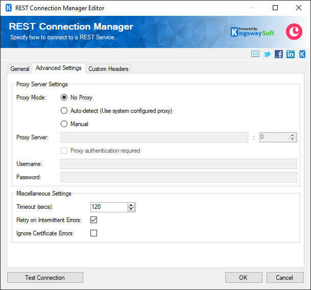 REST Connection Manager - Advanced